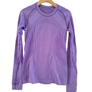 Lululemon Womens Purple Swiftly tech size 6 yoga stretchy Athletic Work out